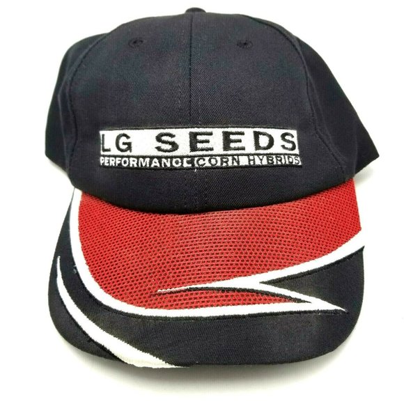 LG Seeds Farm Corn Hybrids Hat Cap K Products Brand Strapback Black Performance - Picture 1 of 7